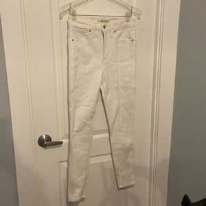 White Skinny Madewell Jeans